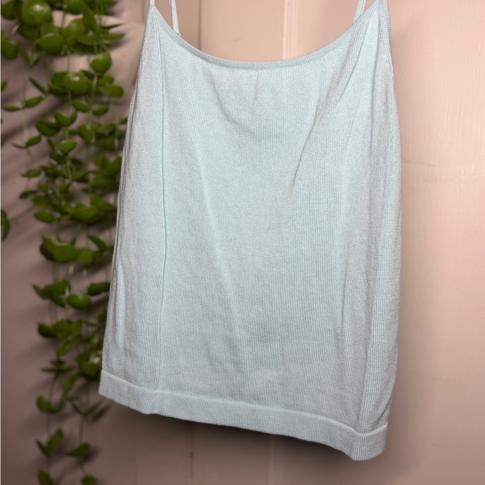 Vince Sky Blue Knit Top